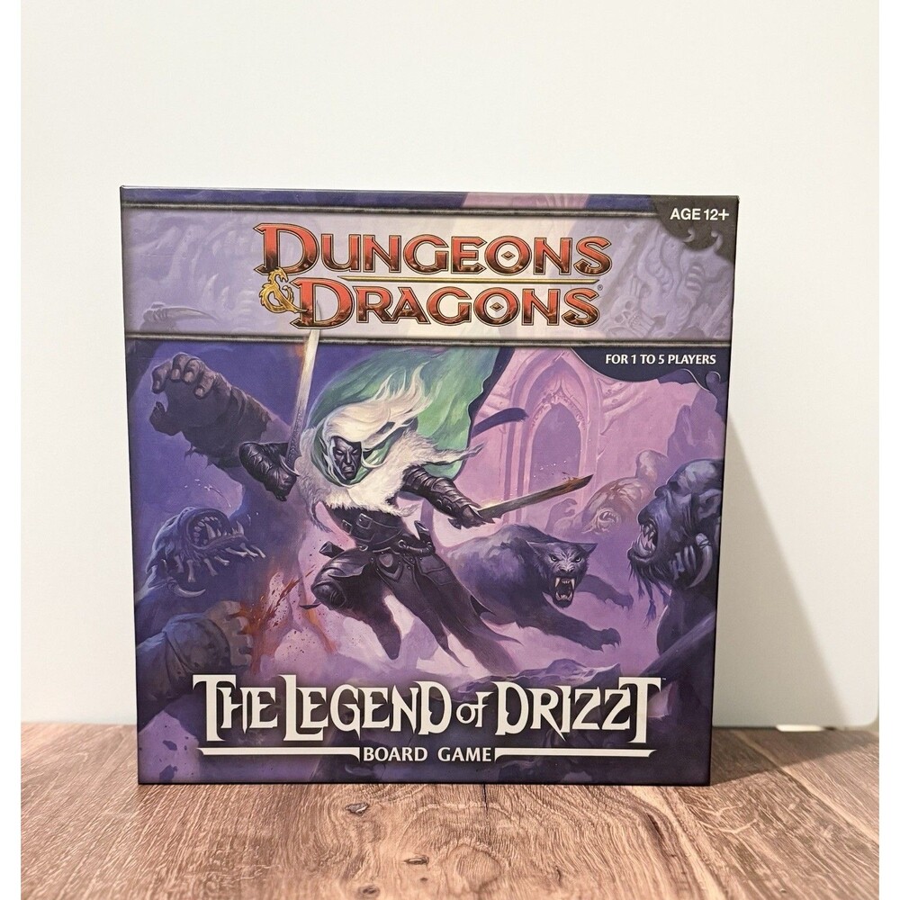 Dungeons & Dragons The Legend of Drizzt Fantasy Board Game, 1-5P, Ages 12+